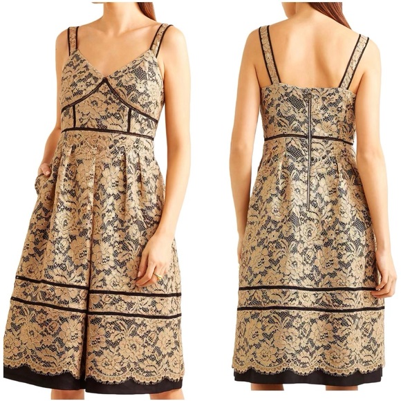 Draper James Dresses & Skirts - DRAPER JAMES NWT NET-A-PORTER GOLD LACE DRESS 6